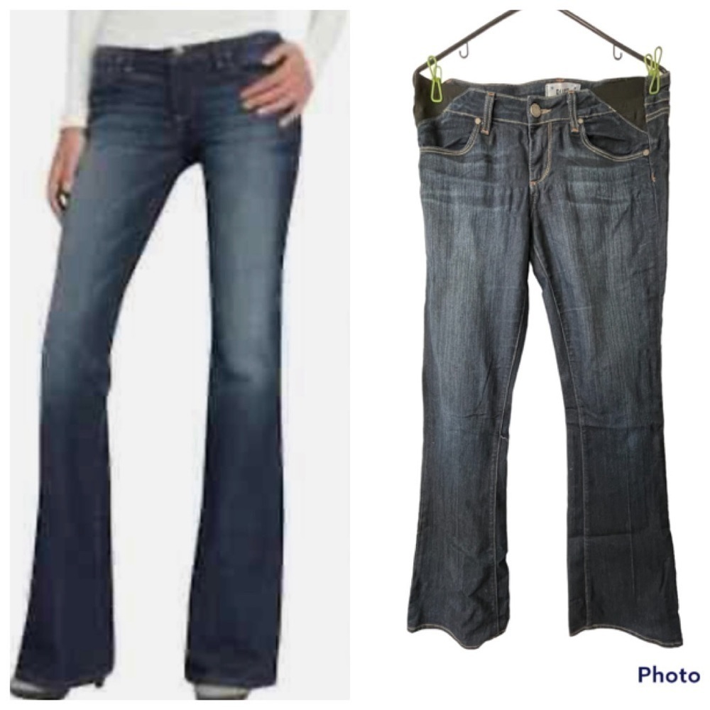 PAIGE Lauren Canyon Maternity flare dark wash jeans size 29